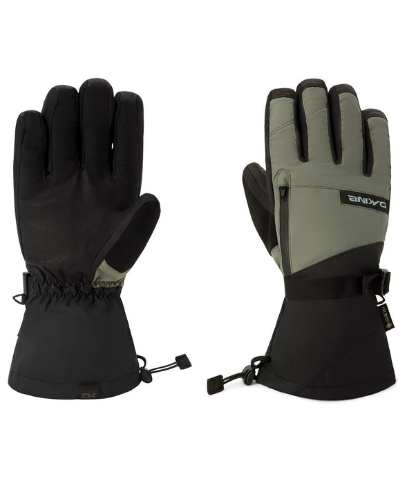 Dakine Leather Titan Gore-Tex Gloves Mens Large Mulled Basil w/ Removable Liners