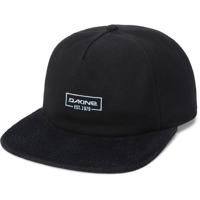 Dakine Lodge Unstructured Cap Adjustable Strap Back Flat Brim Hat Black New