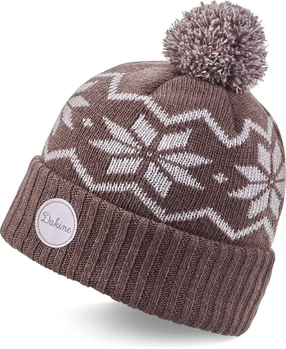 Dakine Lydia Pom Beanie, Jacquard Knit Lined, Women's One Size, Sparrow New