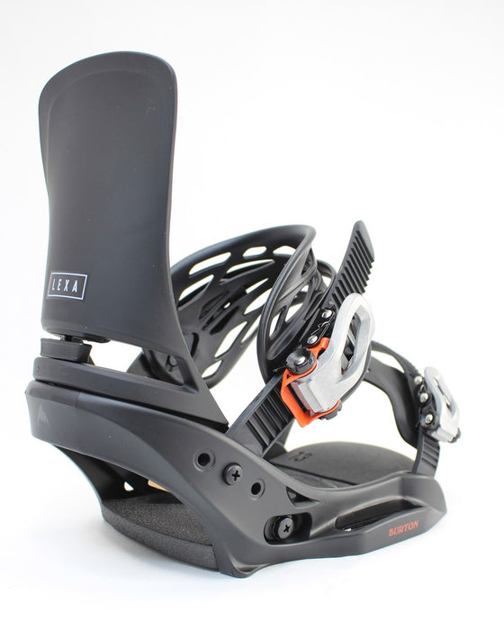 Burton Lexa EST Snowboard Bindings Medium (Women's US 6-8) Black Channel Mount