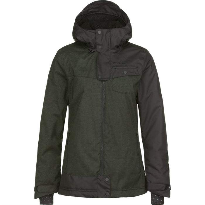 O'Neill Line Up Snowboard Jacket, Women's Medium, Black Out