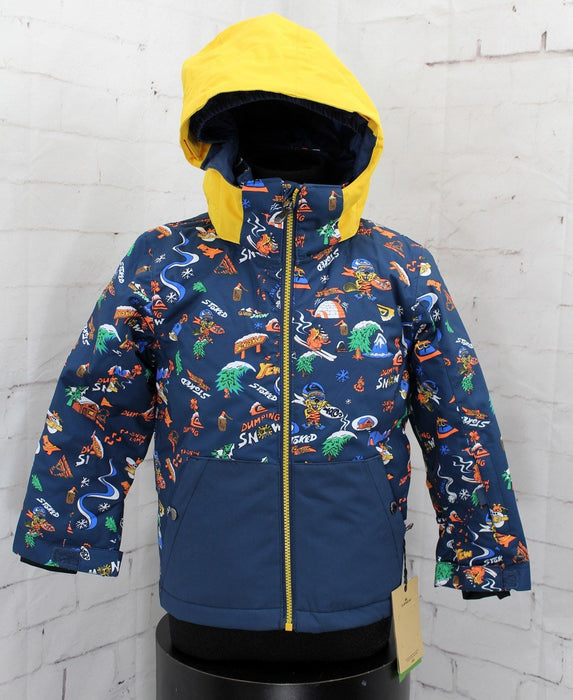 Quiksilver Little Mission Toddler Snow Jacket, Boys 2T, Insignia Blue Snow Aloha