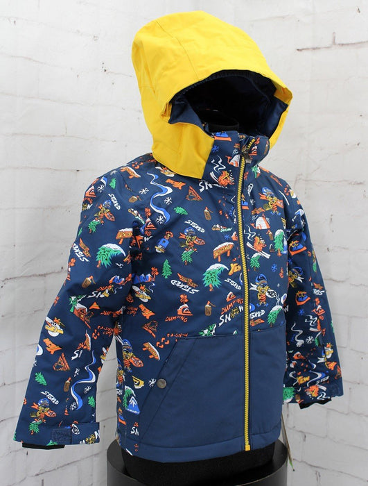 Quiksilver Little Mission Toddler Snow Jacket, Boys 2T, Insignia Blue Snow Aloha