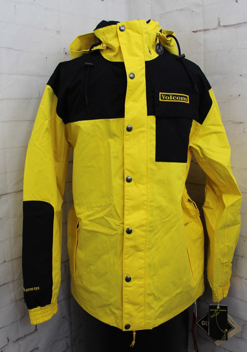 Volcom Longo Gore-tex Shell Snowboard Jacket, Men's Large, Bright Yellow New