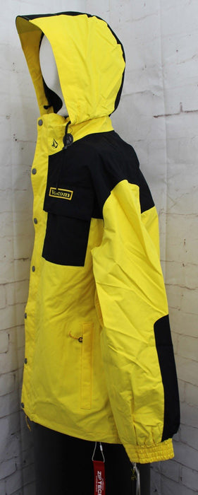 Volcom Longo Gore-tex Shell Snowboard Jacket, Men's Large, Bright Yellow New