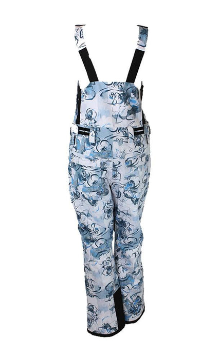 Turbine Women's Longtrail Technical Bib Snow Pants, Large Glacial Melt New