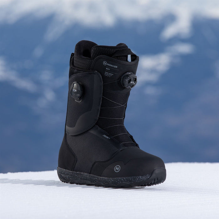 Nidecker Rift Double Boa Snowboard Boots Men's 10.5 Black 2026
