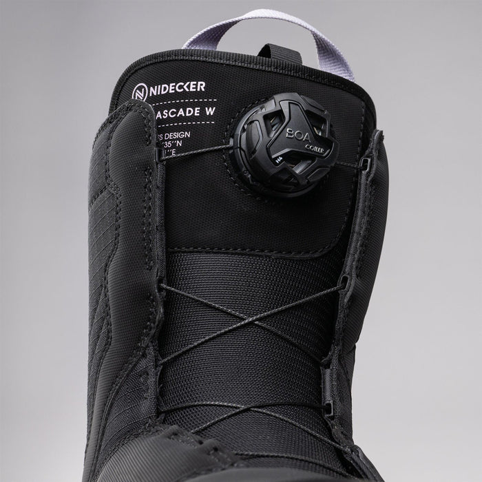 Nidecker Cascade Boa Snowboard Boots Women's 8 Black 2026