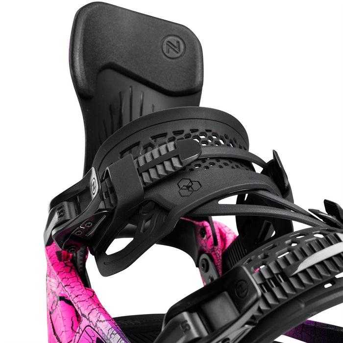 Nidecker LT Supermatic Snowboard Bindings Medium (Mens 5.5 - 8, Wmn 7-9.5) Magma