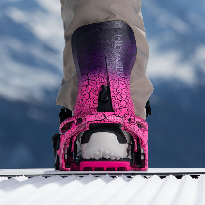 Nidecker LT Supermatic Snowboard Bindings Medium (Mens 5.5 - 8, Wmn 7-9.5) Magma