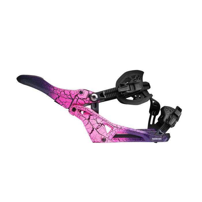 Nidecker LT Supermatic Snowboard Bindings Medium (Mens 5.5 - 8, Wmn 7-9.5) Magma