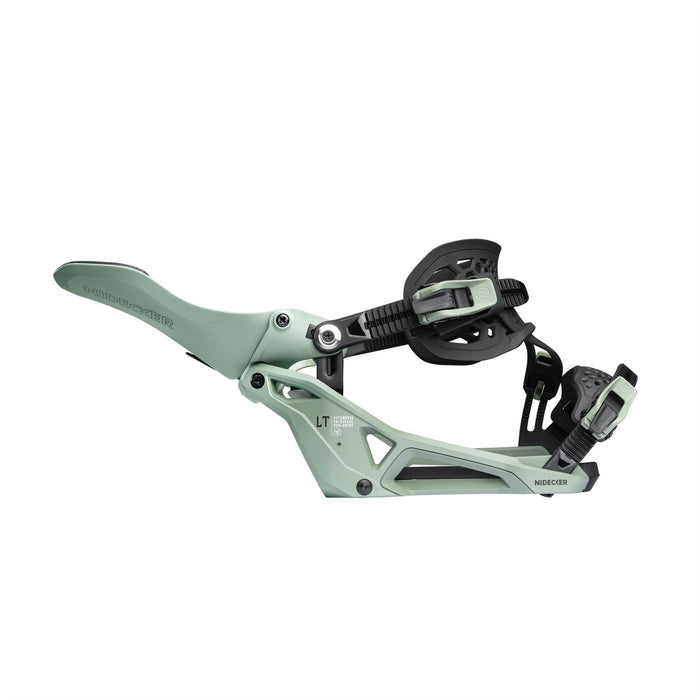 Nidecker LT Supermatic Snowboard Bindings Large (Mens 8.5-10.5, Wmn 9.5+) Olive