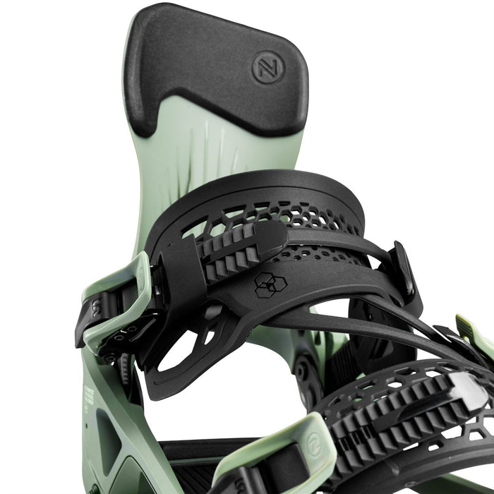 Nidecker LT Supermatic Snowboard Bindings Large (Mens 8.5-10.5, Wmn 9.5+) Olive