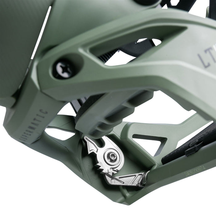 Nidecker LT Supermatic Snowboard Bindings XL (Mens 11-13) Olive