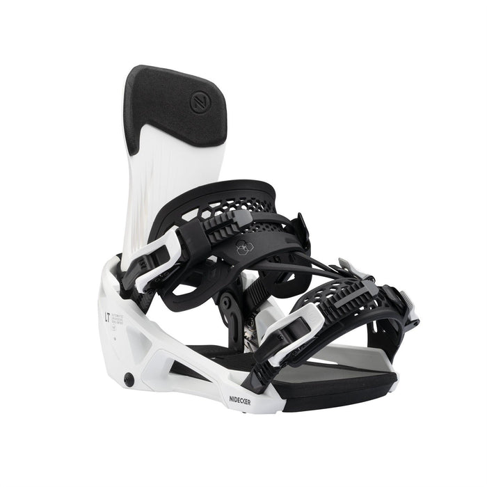 Nidecker LT Supermatic Snowboard Bindings XL (Mens 11-13) White