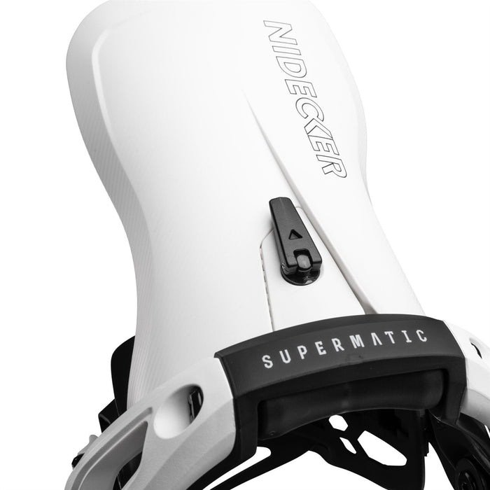 Nidecker LT Supermatic Snowboard Bindings XL (Mens 11-13) White