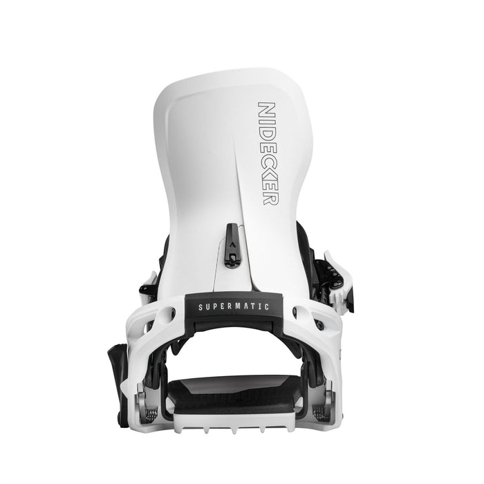 Nidecker LT Supermatic Snowboard Bindings XL (Mens 11-13) White