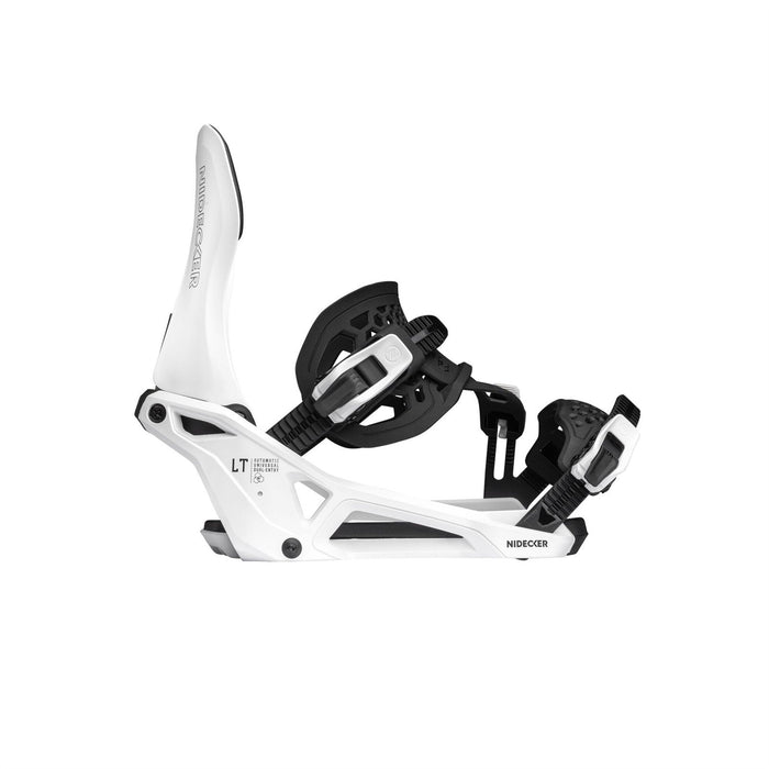 Nidecker LT Supermatic Snowboard Bindings XL (Mens 11-13) White