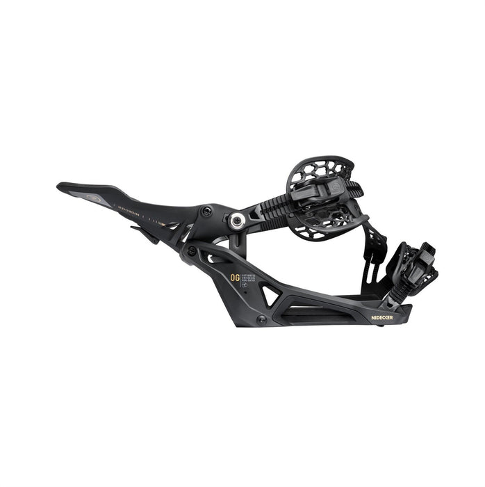Nidecker OG Supermatic Snowboard Bindings Large (Men 8.5-10.5, Wmn 7-9.5) Black
