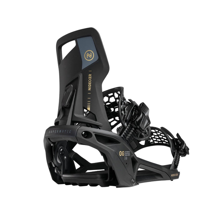 Nidecker OG Supermatic Snowboard Bindings XL (Mens 11.0-13.0) Black