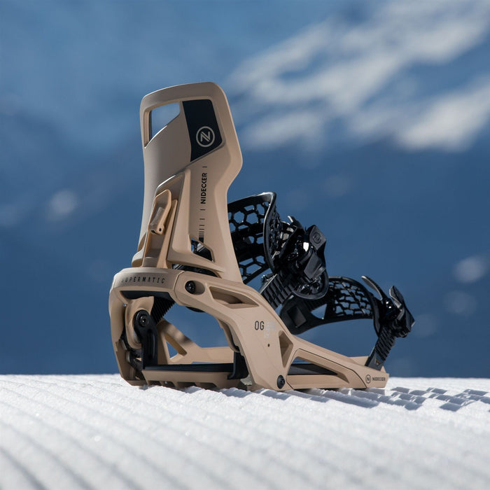 Nidecker OG Supermatic Snowboard Bindings XL (Men 11.0-13) Desert