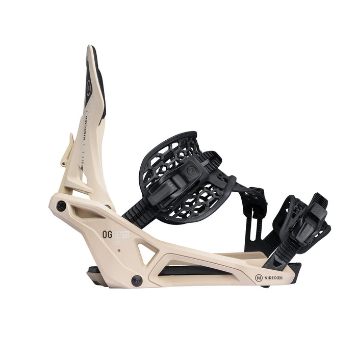 Nidecker OG Supermatic Snowboard Bindings Small (Mens 4-5.5, Wmns 5.5-7) Desert