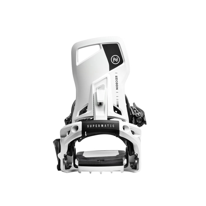 Nidecker OG Supermatic Snowboard Bindings XL (Mens 11.0-13.0) White