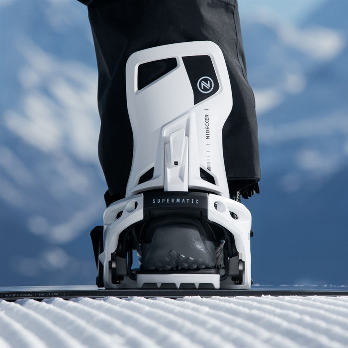 Nidecker OG Supermatic Snowboard Bindings XL (Mens 11.0-13.0) White