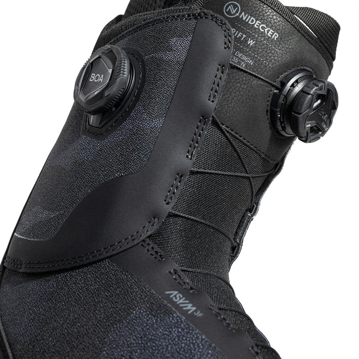 Nidecker Rift Double Boa Snowboard Boots Women's 9 Black 2026