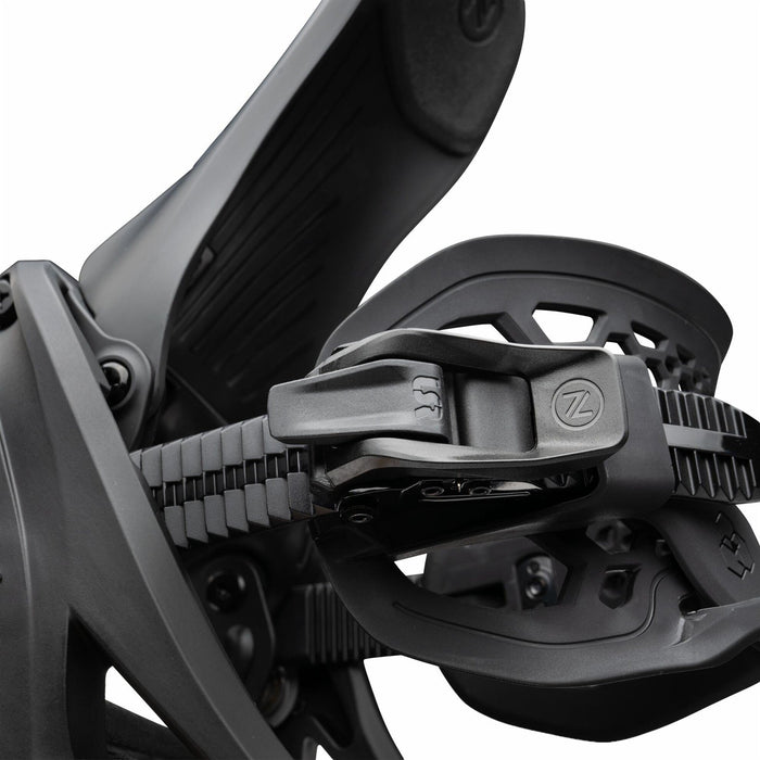Nidecker LT Supermatic Snowboard Bindings Large (Men 8.5-10.5 Wmn 9.5+) Black