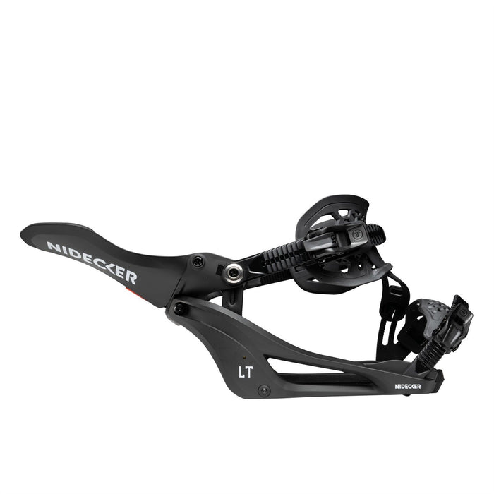 Nidecker LT Supermatic Snowboard Bindings Large (Men 8.5-10.5 Wmn 9.5+) Black