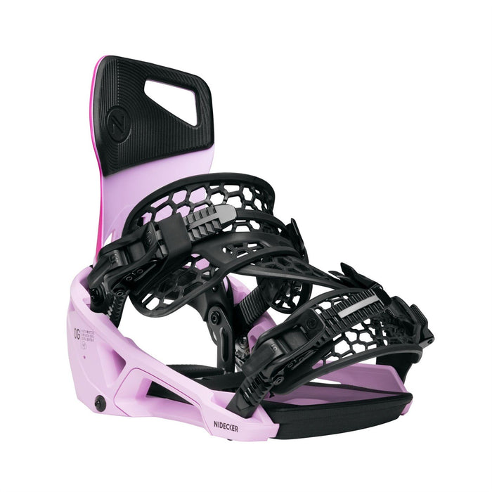 Nidecker OG Supermatic Snowboard Bindings Large Men 8.5-10.5 Women 9.5+Milkshake