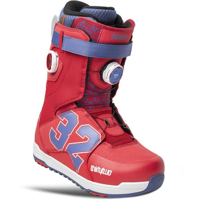 Thirtytwo Lashed XLT Double Boa Snowboard Boots Men's US Size 11 Red Blue White