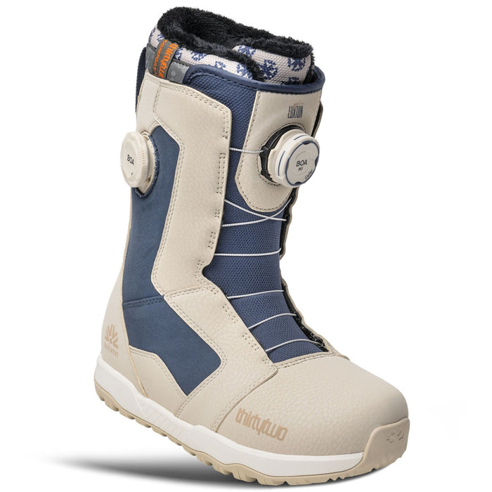 Thirtytwo 32 STW Double Boa Luxton x Autumn Snowboard Boots US Womens 6 Tan Blue