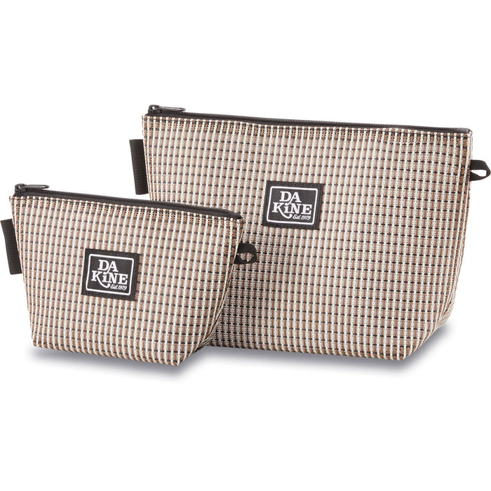 Dakine Mesh Pouch Set of Two Zip Accessory Organizer Bags Stone New 2024