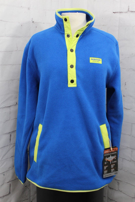 Burton Hearth Pullover Fleece Shirt, Men's Medium, Lapis Blue New