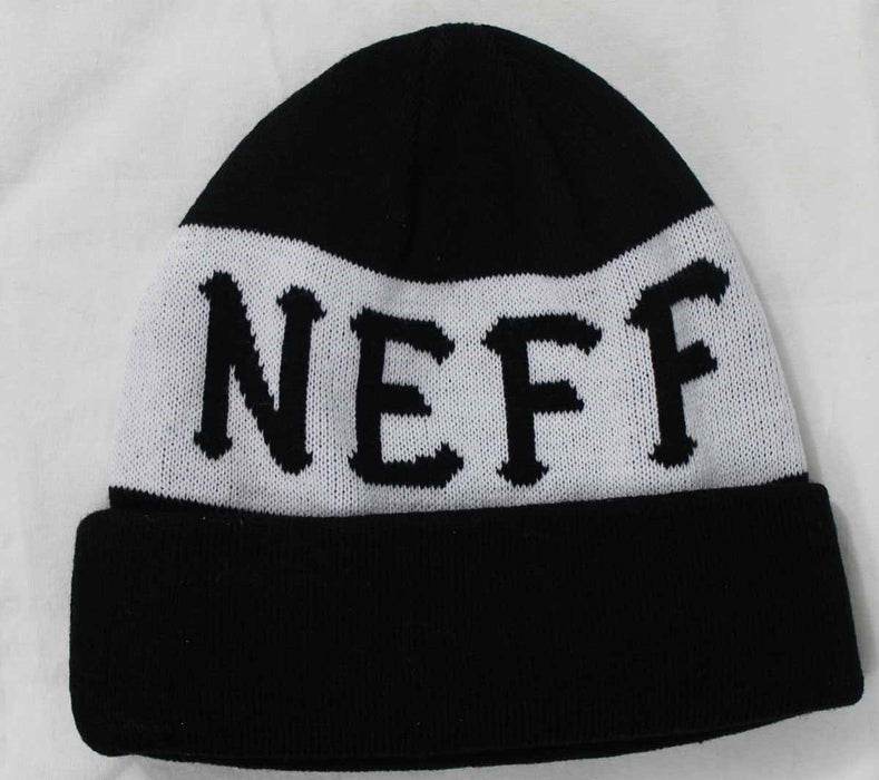 NEFF Mate Beanie Black White