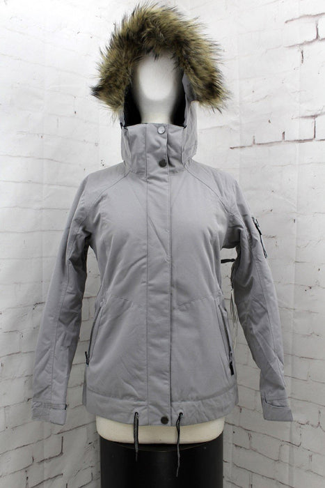 Roxy Meade Insulated Snowboard Jacket, Women's Large, Heather Grey New