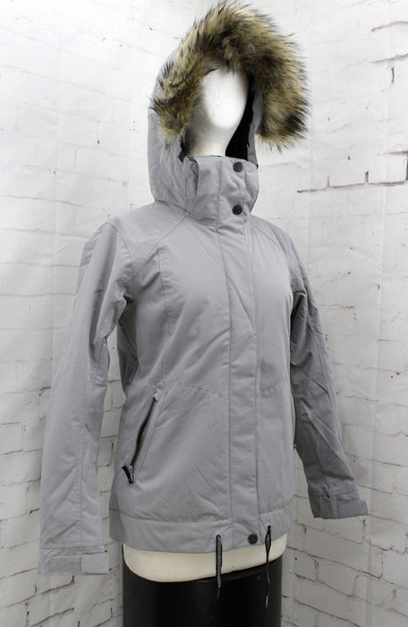 Roxy Meade Insulated Snowboard Jacket, Women's Extra Small XS, Heather Grey New