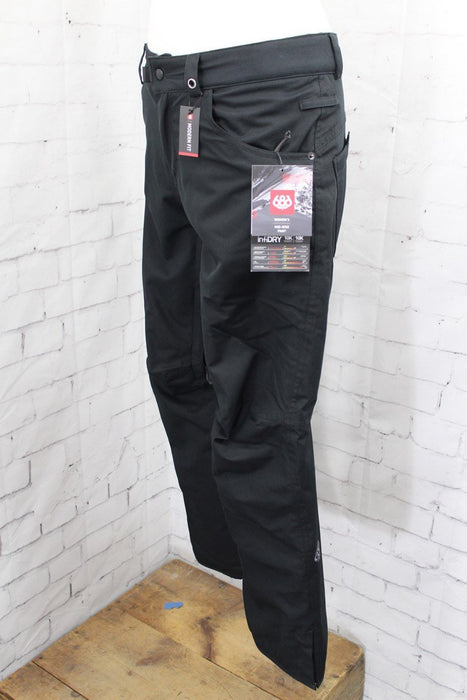 686 Mid-Rise Snowboard Pants, Women's Size Extra Large/XL, Black