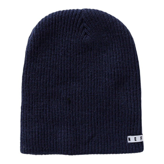 Neff Daily Beanie, Acrylic Rib Knit, One Size Fits Most, Navy Blue, New