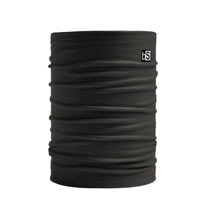 BlackStrap Adult Merino Expedition Tube Neck Gaiter Facemask Solid Black New