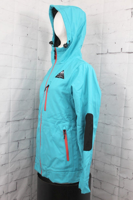 Neff Trina Softshell Snow Jacket, Women's Medium, Aqua Blue