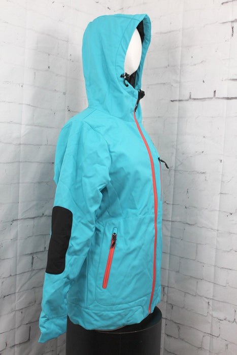 Neff Trina Softshell Snow Jacket, Women's Medium, Aqua Blue