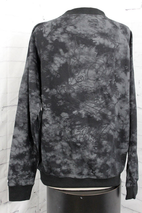 Neff Bart Society Crew Sweatshirt Men's Medium Black