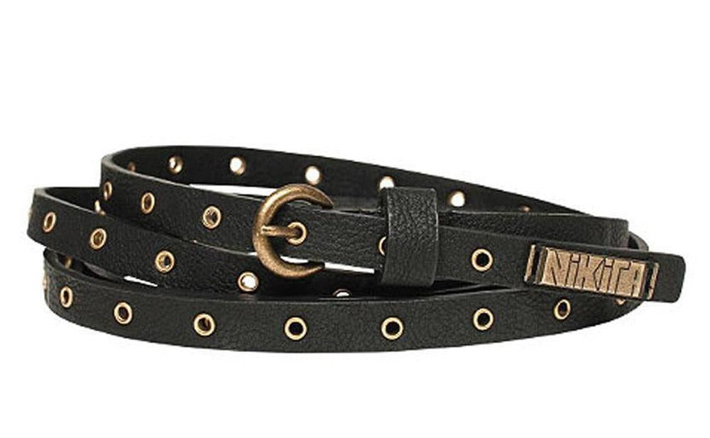 Nikita Women's Vulture Thin Belt O/S Black New