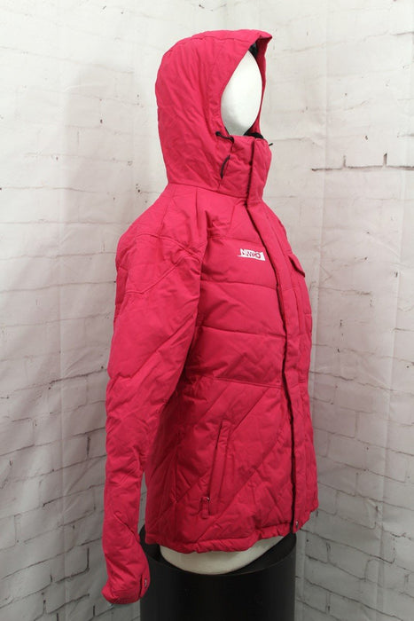 Nitro Perfect Kiss Insulated Snowboard Jacket Womens Medium Dark Pink Rubine New
