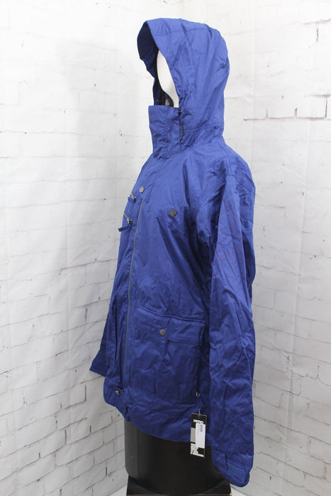 Nitro Vex Insulated Snowboard Jacket, Men's Size Large, Midnight Thatch Blue New
