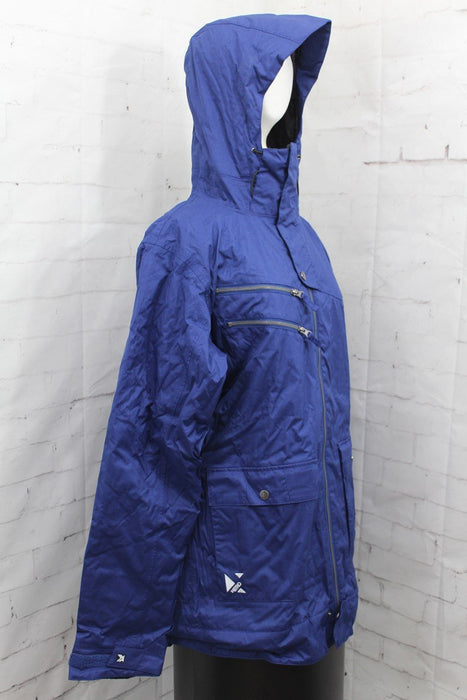 Nitro Vex Insulated Snowboard Jacket, Men's Size Large, Midnight Thatch Blue New