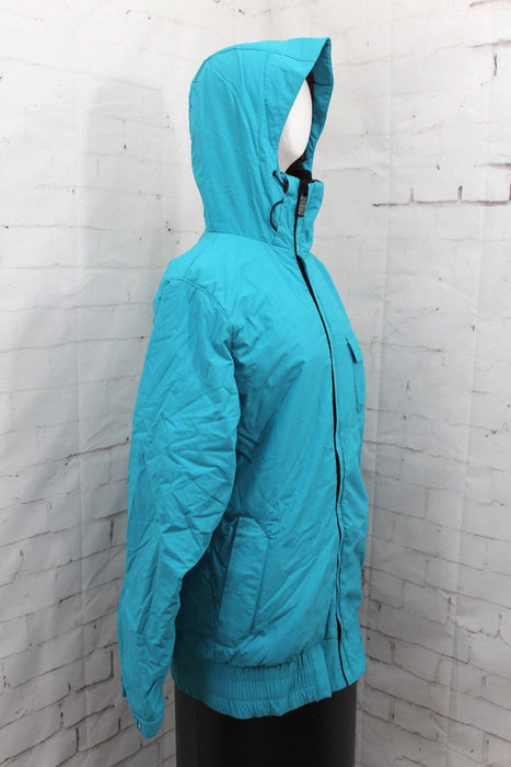 Nitro Confusion Insulated Snowboard Jacket Womens Size Large Dark Teal New
